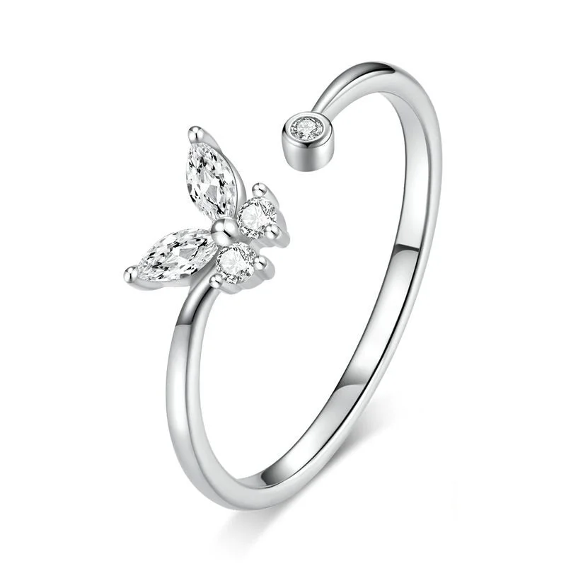 Butterfly Little Finger Ring