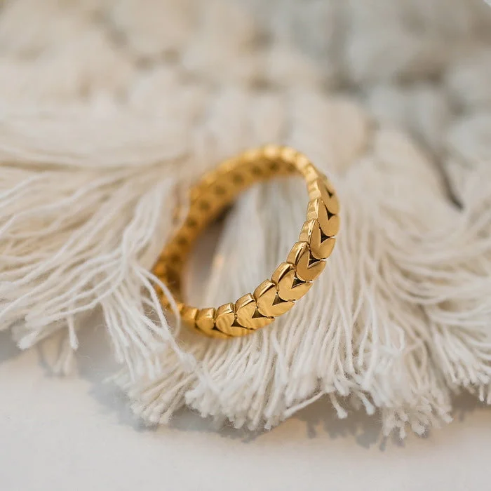 Gold Wheat Ring