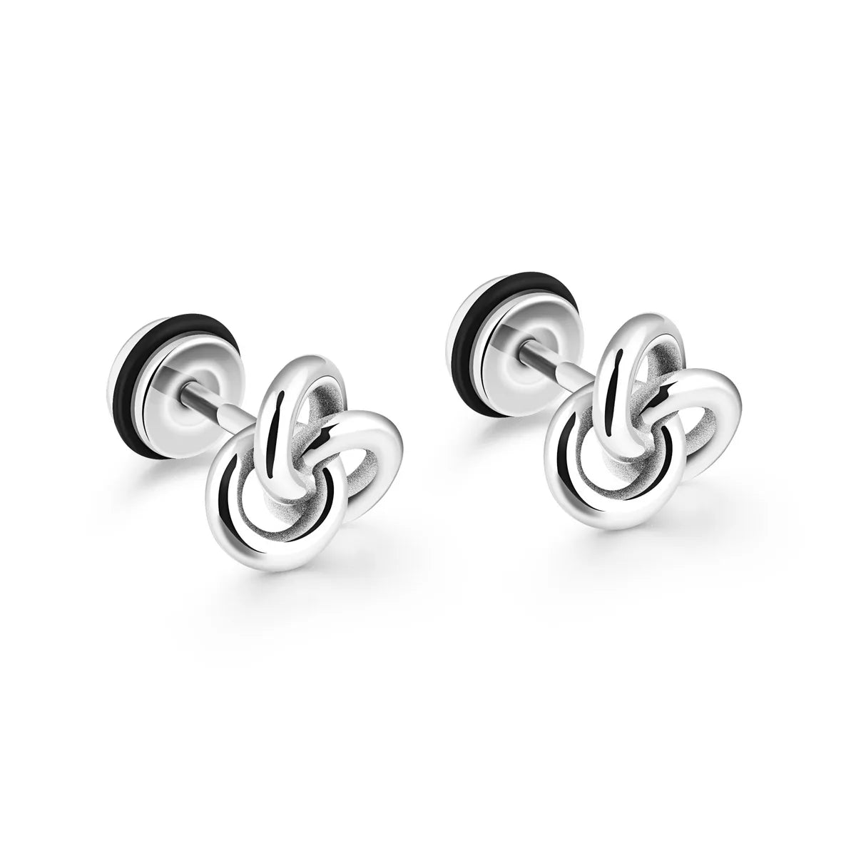 custom rings for women with birthstones-Titanium&Stainless Steel Vintage Flowers Earring  (Steel Models) Nhop1953-Steel Models