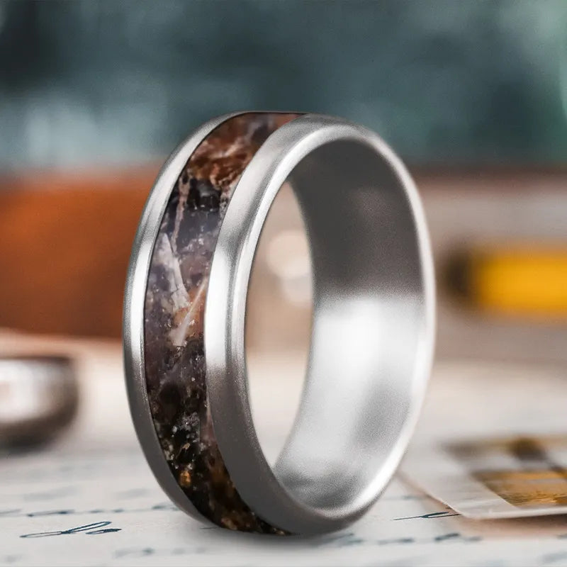 cocktail rings for women-Custom Design - Single Inlay Ring SpJ-yimHAyjdZw9oMelbkRJZ