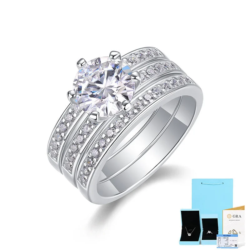 Moissanite 2 Karat (Including Gift Box Certificate)