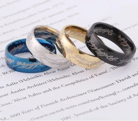 luxury rings for women-Commute Letter Stainless Steel Plating Unisex Rings