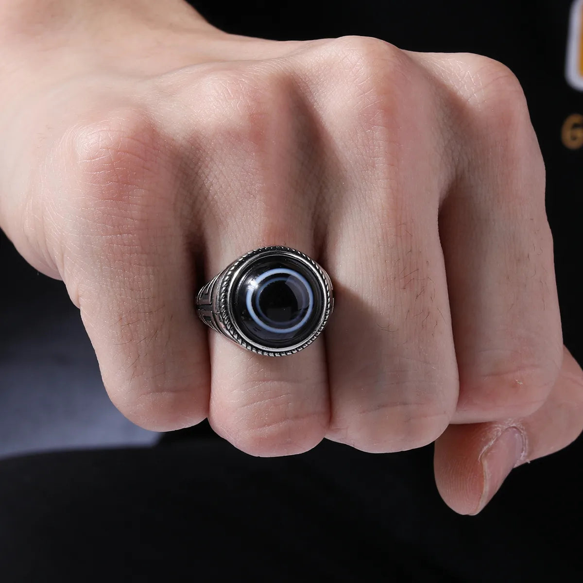 couples rings for women-Gothic Eye Alloy Men'S Rings